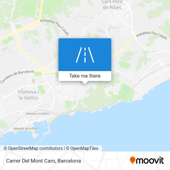 Carrer Del Mont Caro map