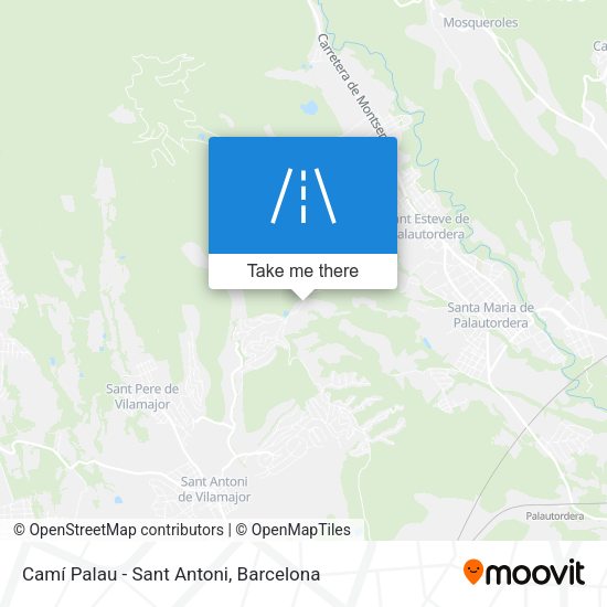 Camí Palau - Sant Antoni map