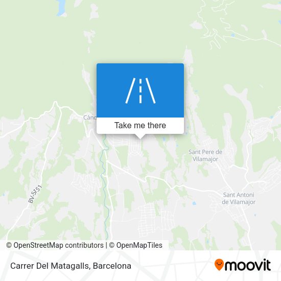 Carrer Del Matagalls map