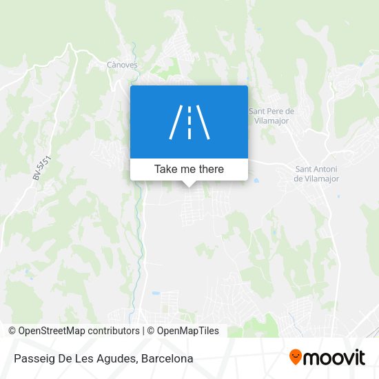 Passeig De Les Agudes map