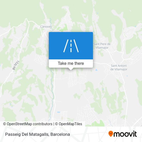 Passeig Del Matagalls map
