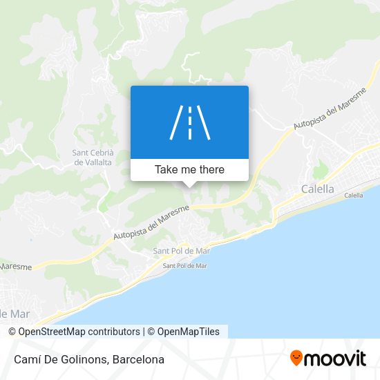 Camí De Golinons map
