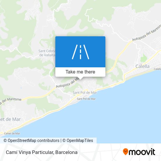 Camí Vinya Particular map