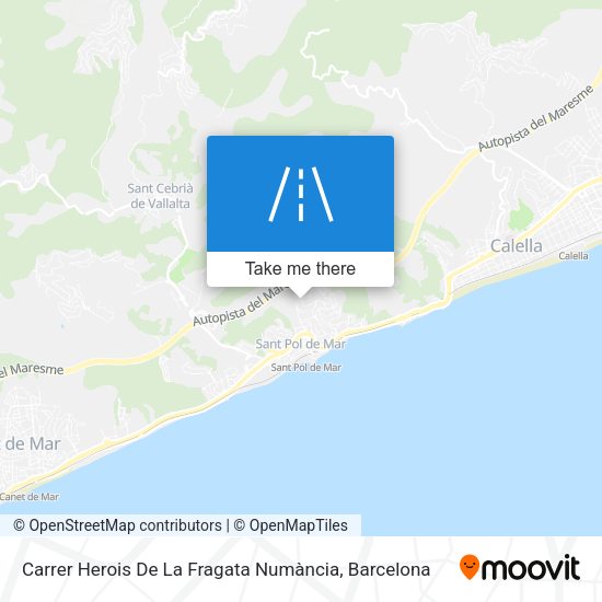 Carrer Herois De La Fragata Numància map