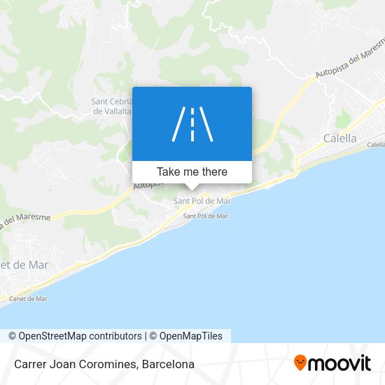 Carrer Joan Coromines map