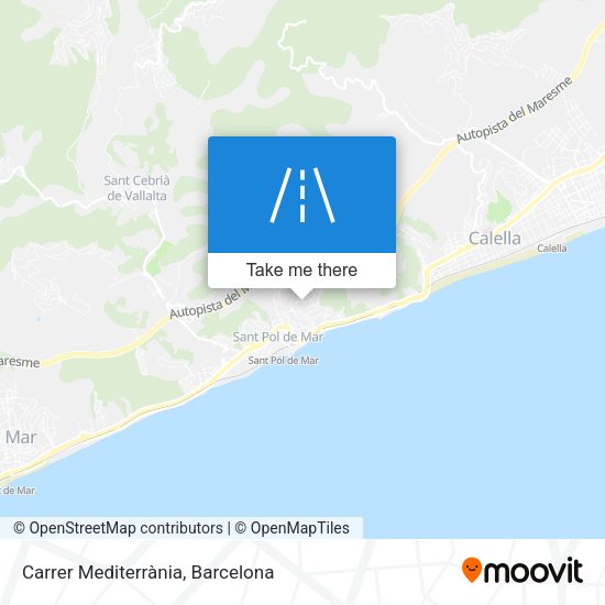 Carrer Mediterrània map