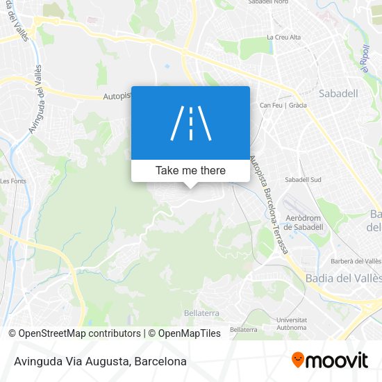 Avinguda Via Augusta map