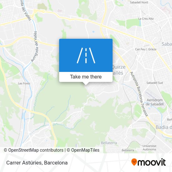 Carrer Astúries map