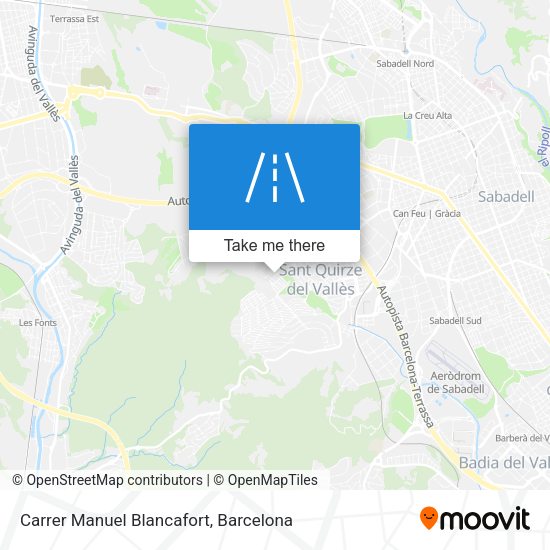 Carrer Manuel Blancafort map
