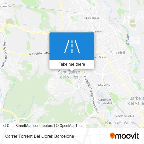 Carrer Torrent Del Llorer map
