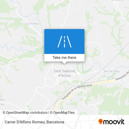 Carrer D'Alfons Romeu map