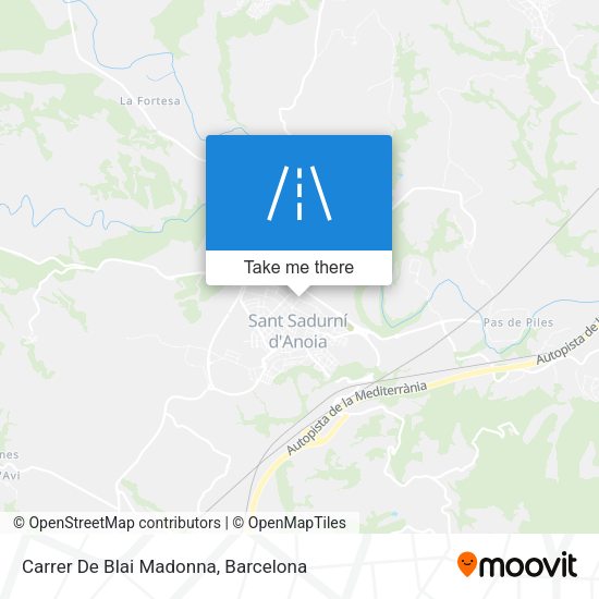 Carrer De Blai Madonna map
