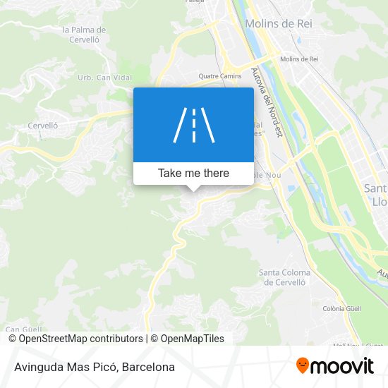 Avinguda Mas Picó map