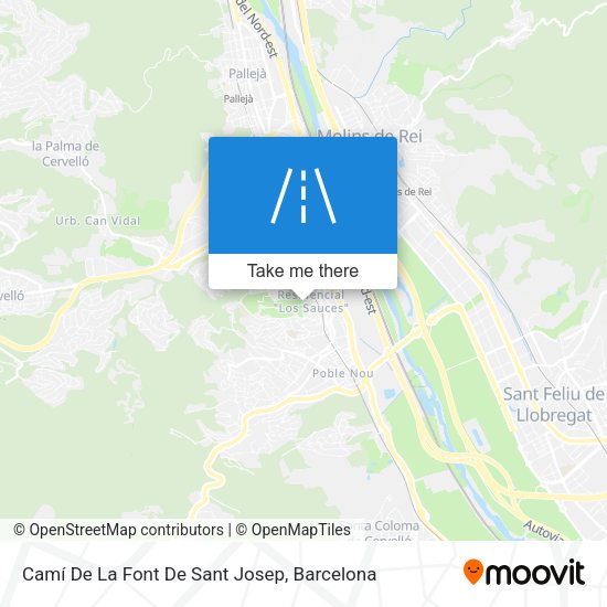 Camí De La Font De Sant Josep map