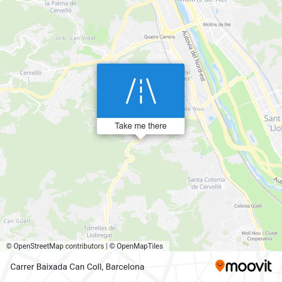 Carrer Baixada Can Coll map