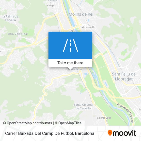 Carrer Baixada Del Camp De Fútbol map