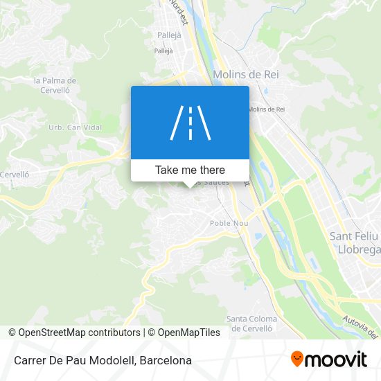 Carrer De Pau Modolell map