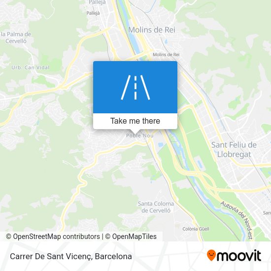 Carrer De Sant Vicenç map