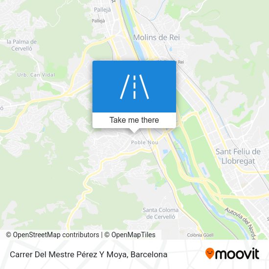 Carrer Del Mestre Pérez Y Moya map