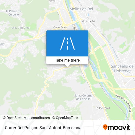 Carrer Del Polígon Sant Antoni map