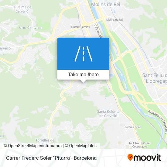 Carrer Frederc Soler "Pitarra" map