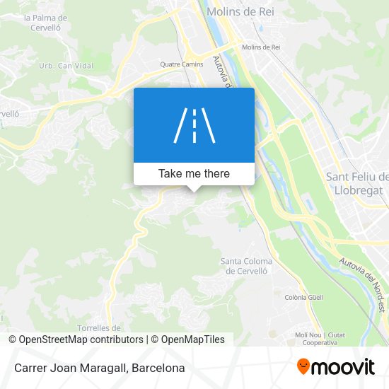 Carrer Joan Maragall map