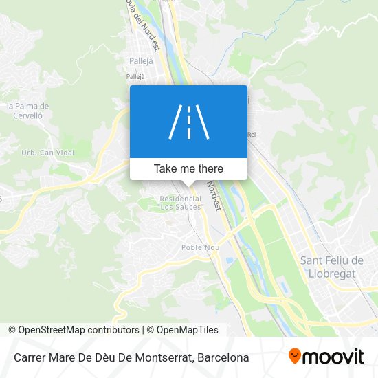 Carrer Mare De Dèu De Montserrat map