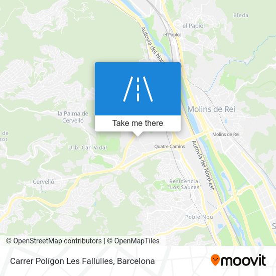 Carrer Polígon Les Fallulles map