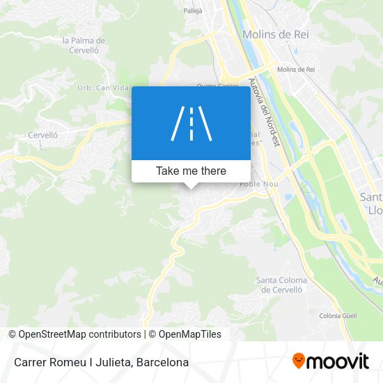 Carrer Romeu I Julieta map