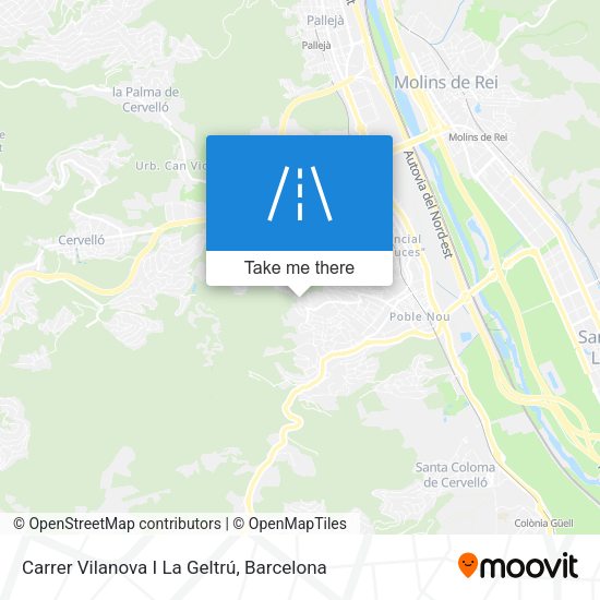 Carrer Vilanova I La Geltrú map
