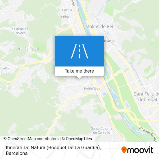 Itinerari De Natura (Bosquet De La Guàrdia) map