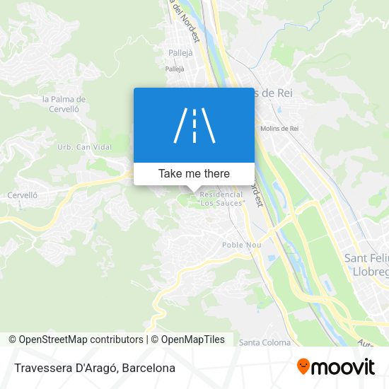 Travessera D'Aragó map