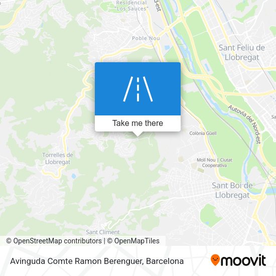 Avinguda Comte Ramon Berenguer map