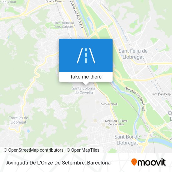 Avinguda De L'Onze De Setembre map