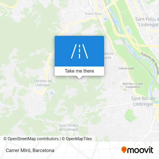 Carrer Miró map