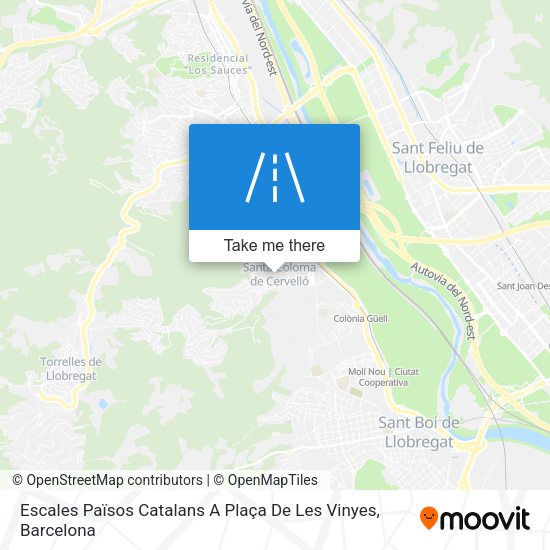 Escales Països Catalans A Plaça De Les Vinyes map