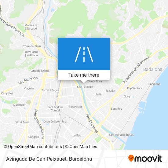 Avinguda De Can Peixauet map