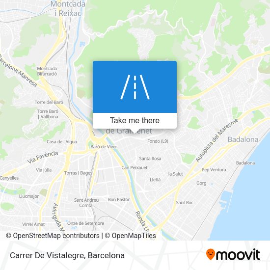 Carrer De Vistalegre map
