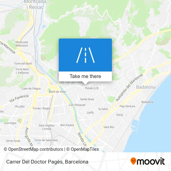 mapa Carrer Del Doctor Pagès