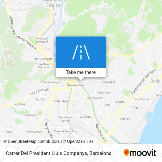 Carrer Del President Lluis Companys map