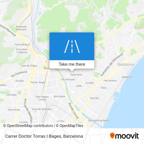 Carrer Doctor Torras I Bages map
