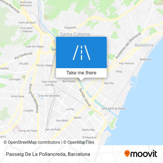 Passeig De La Pollancreda map