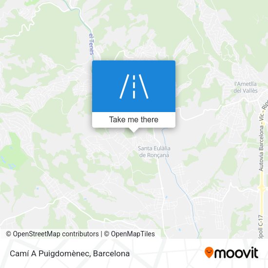 Camí A Puigdomènec map