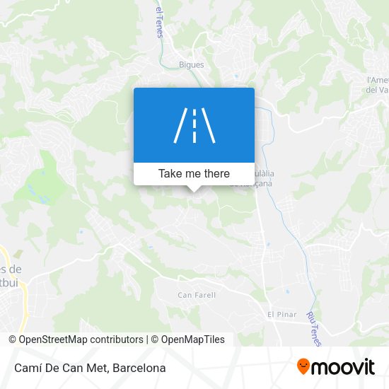 Camí De Can Met map