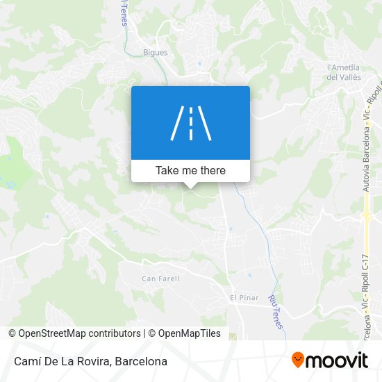 Camí De La Rovira map