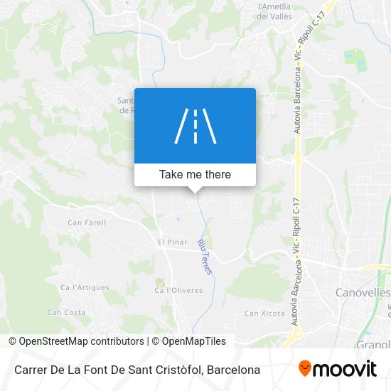 Carrer De La Font De Sant Cristòfol map