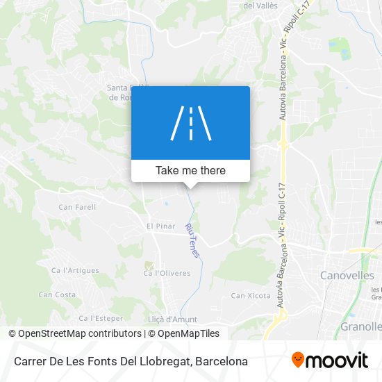 Carrer De Les Fonts Del Llobregat map