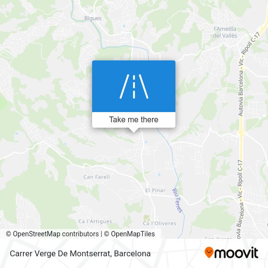 Carrer Verge De Montserrat map