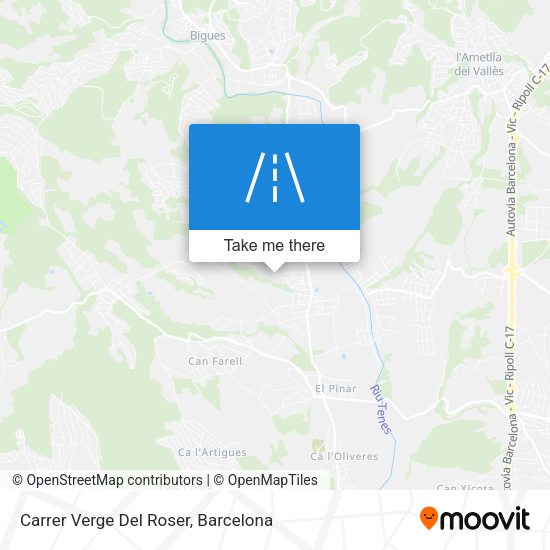 Carrer Verge Del Roser map