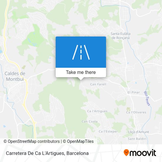 Carretera De Ca L'Artigues map